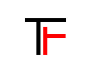 Initial Letter TF Design Logo