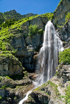 Stewart Falls, Mt. Timpanogos Wilderness Area, Utah