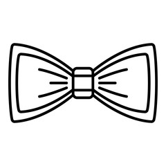 Woman bow tie icon. Outline woman bow tie vector icon for web design isolated on white background
