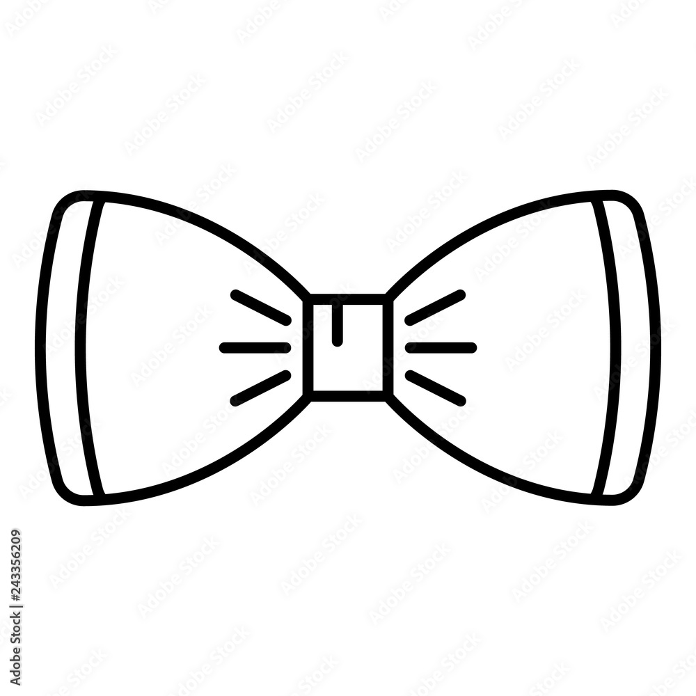 Poster tuxedo bow tie icon. outline tuxedo bow tie vector icon for web design isolated on white background