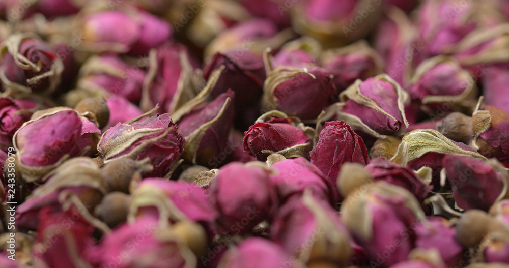 Wall mural Herbal rose tea