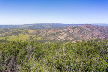 Fototapeta premium View towards High Peaks, Pinnacles National Park, California