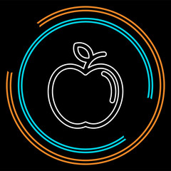 vector apple illustration isolated