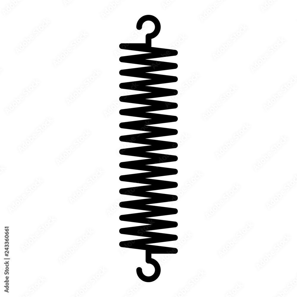 Poster spiral spring icon. outline spiral spring vector icon for web design isolated on white background