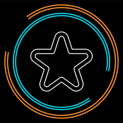 vector star symbol, rating or award shape