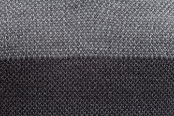 Close-up of grey woollen sweater.