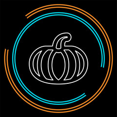 vector pumpkin illustration, vegetarian