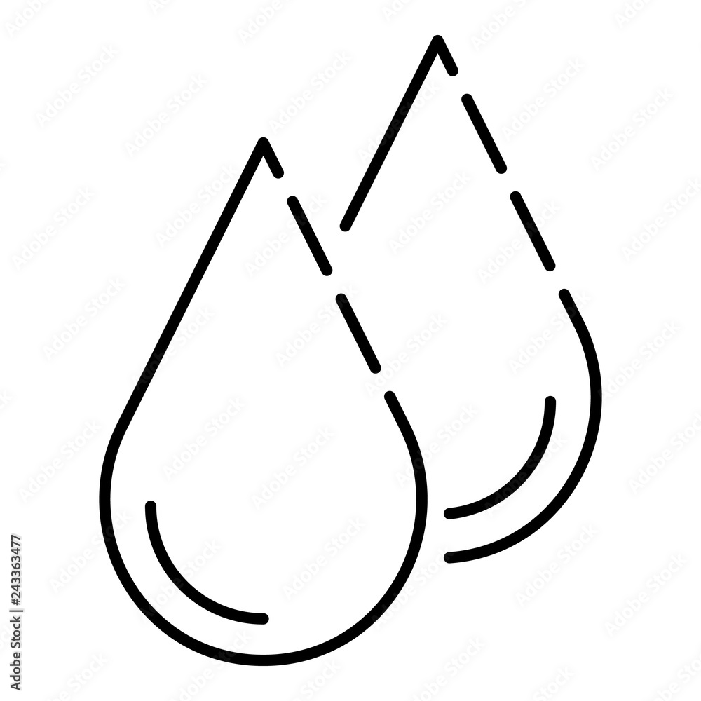 Poster water drop icon. outline water drop vector icon for web design isolated on white background