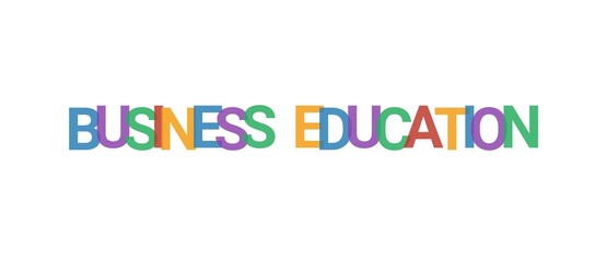 Business education word concept
