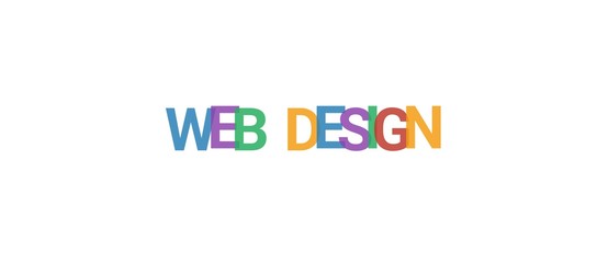 Web design word concept