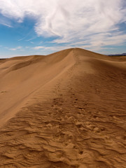 Fototapeta na wymiar Sanddünen in der Wüste Sahara im Süden von Marokko