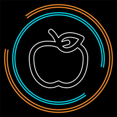 vector apple fruit illustration fresh healthy food