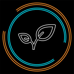 vector green leaf illustration, nature and organic