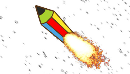 The concept of writing. Literacy training. Education reading and writing.