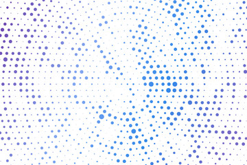 Light blue circles halftone style. Color geometric background. Vector illustration EPS 10.