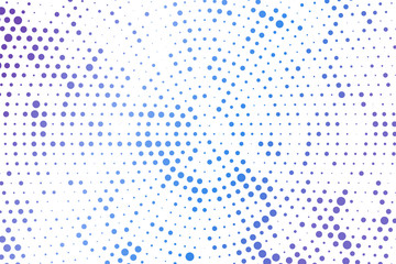 Light blue circles halftone style. Color geometric background. Vector illustration EPS 10.