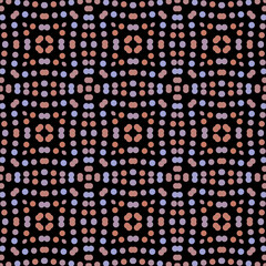 Seamless abstract pattern background with a variety of colored circles.