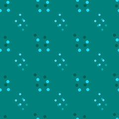 Seamless background pattern with various colored circles.
