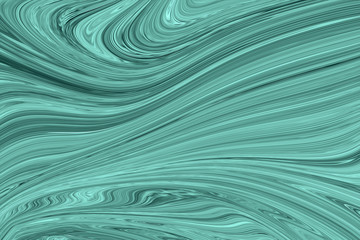 Liquid Abstract Marble Pattern With Mint Green or Malachite Graphics Color Art Form. Digital...