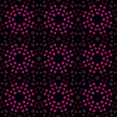 Seamless abstract pattern background with a variety of colored circles.