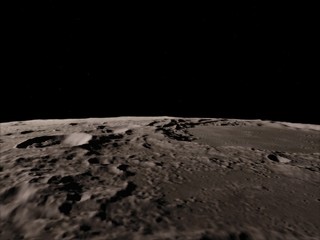 Fototapeta na wymiar Moon in outer space, Surface. High quality, resolution, 4k. This image elements provided by NASA.
