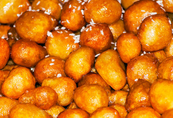 Honey fritters Typical Arabic sweet.
