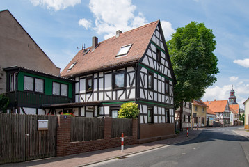 In der Altstadt von Langendiebach, Main-Kinzig-Kreis, Hessen, Deutschland 