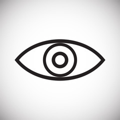 Eye icon on white background for graphic and web design, Modern simple vector sign. Internet concept. Trendy symbol for website design web button or mobile app