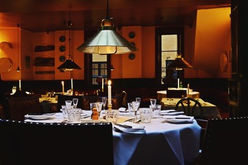 Restaurant interior in Copenhagen