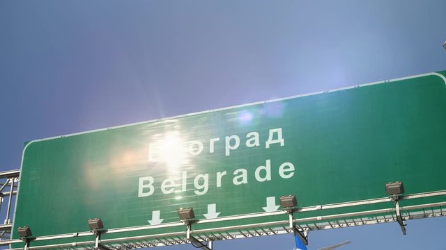 Airplane Landing Belgrade