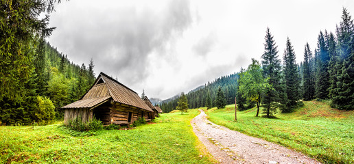 Old Wooden log building Tatra Mountains, Poland