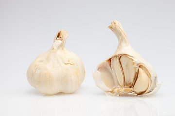 Gousse d'ail ouverte