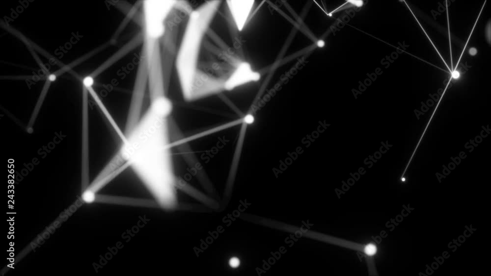 Poster cloud technology.3d rendered abstract plexus shapes. connection and web concept. digital, communicat