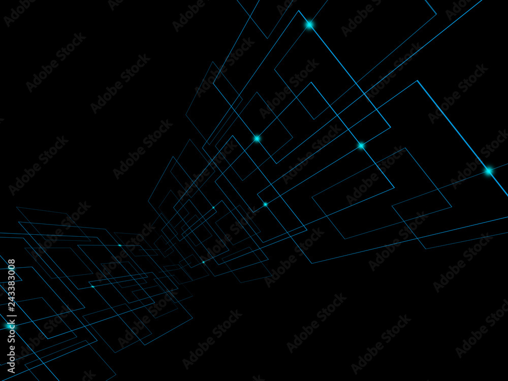 Poster background abstract polygon data technology communication design illustration