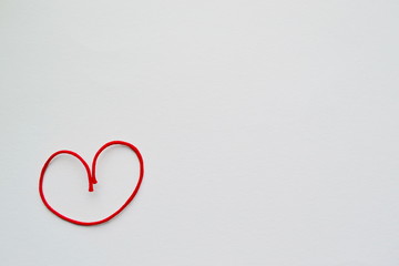 Fototapeta premium valentinу romantic love red and white heart