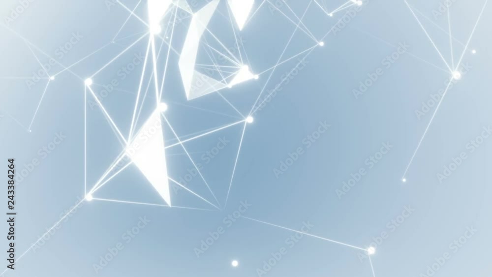 Poster cloud network.digital, communication and technology background with lines and dots. seamless loop.