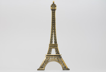eiffel tower golden model metal 