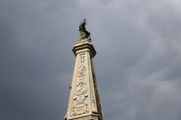 Fototapeta na wymiar San Domenico Obelisk in Naples, Italy