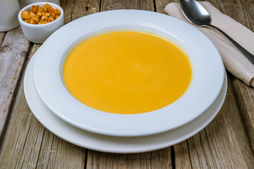 Soup cream of pumpkin