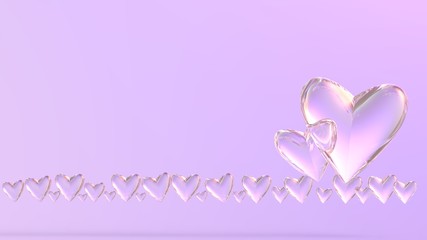 ハート 心臓 心 バレンタイン ガラス 宝石 Heart valentine Valentine's Day glass jewel