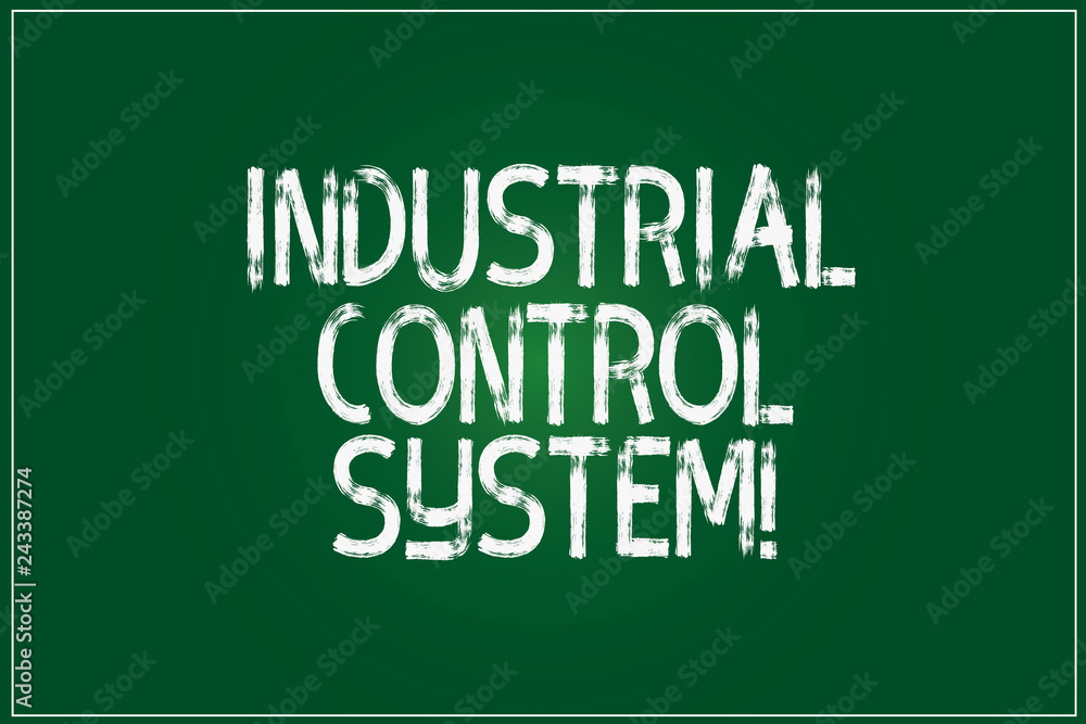 Poster conceptual hand writing showing industrial control system. business photo showcasing integration of 