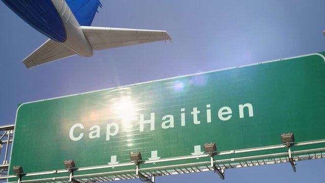 Airplane Take off Cap-Haitien