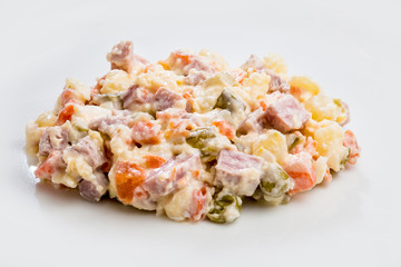 traditional Olivier salad