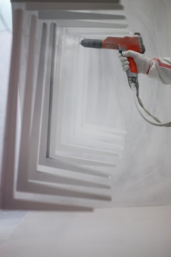 Industrial powder coating