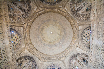 Beautiful ceiling of Samanid Mausoleum, Bukhara, Uzbekistan