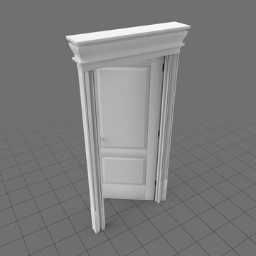 Open two panel door