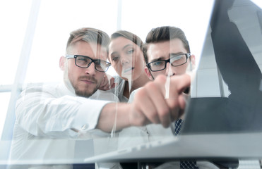business people group working as team to find solution to problem