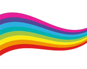 Fototapeta premium Rainbow icon vector illustration