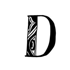 Vector hand drawn typeface