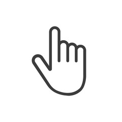 Obraz premium Hand cursor, clicking pointer vector icon